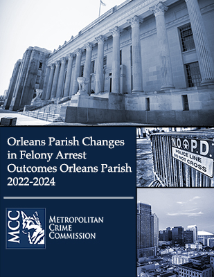 Felony Arrest Outcomes Orleans Parish 2022-2024