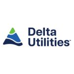 delta utilties Delta Utilities logo featuring a green triangle/blue wave icon and the text 'Delta Utilities'